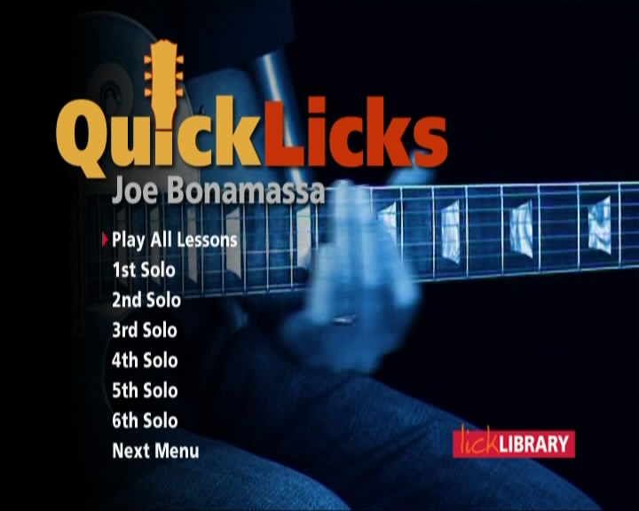 Lick Library - Quick Licks: Up Tempo Blues - Joe Bonamassa: Key G [repost]