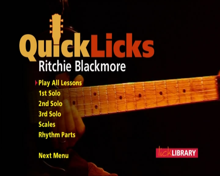 Lick Library - Quick Licks: Classic Rock - Ritchie Blackmore: Key G