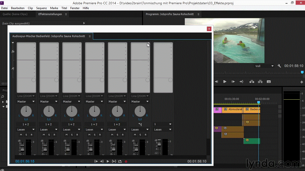  Premiere Pro CC: Audiobearbeitung 