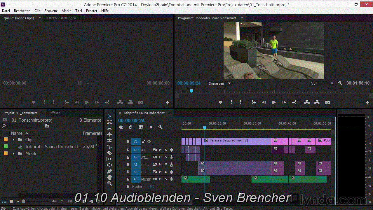  Premiere Pro CC: Audiobearbeitung 