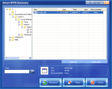 Smart NTFS Recovery 4.5 DC 06.08.2014