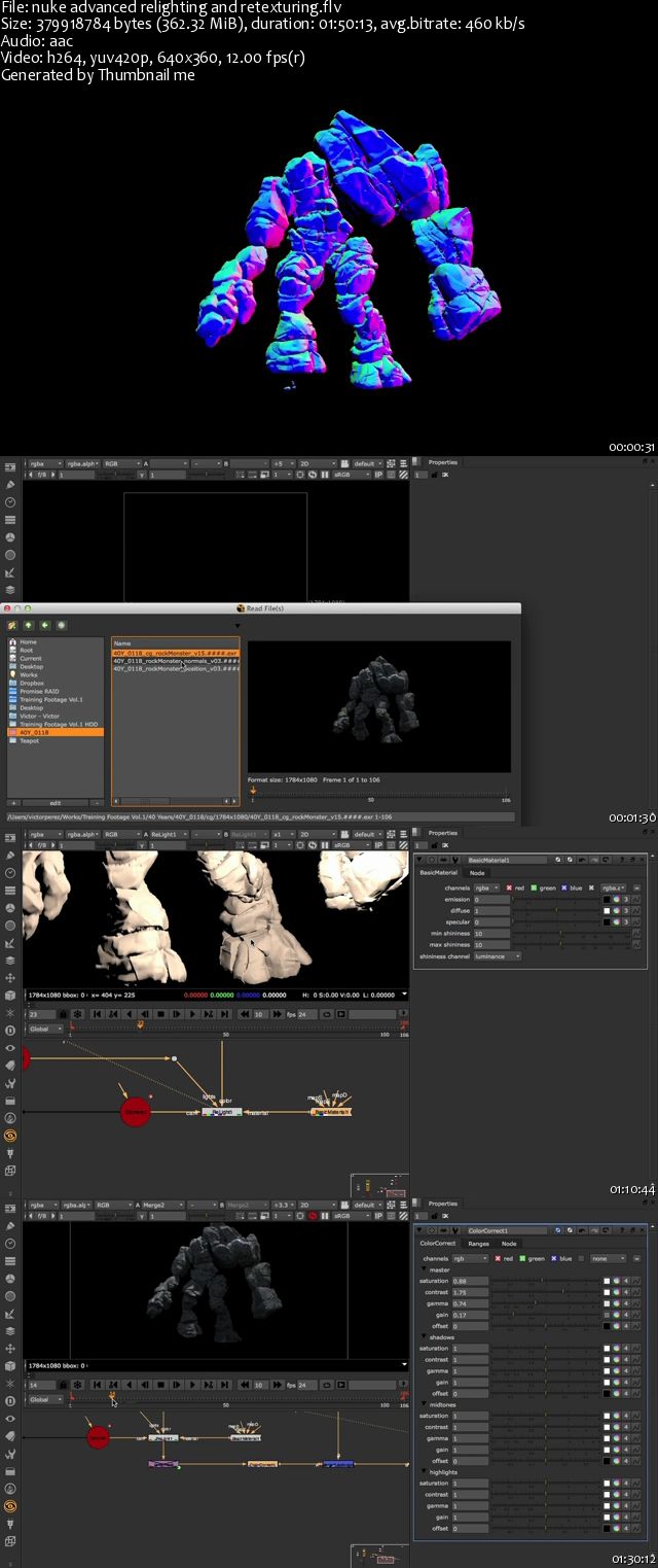 CMIVFX - Nuke Advanced Relighting and Retexturing with Victor Perez