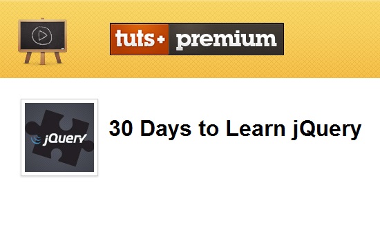 Tuts+ Premium - 30 Days to Learn jQuery