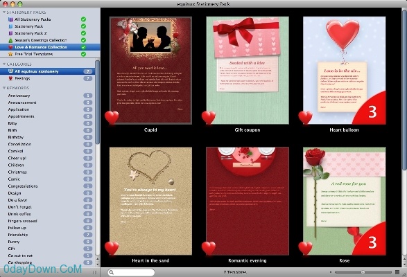 Stationery Pack 2.12 (Mac OSX)