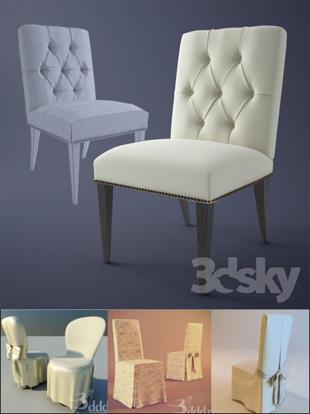 3DDD Sidechair 3D models