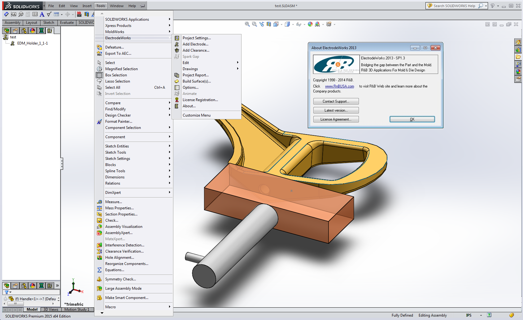 R&B ElectrodeWorks 2013 SP1.3 for SolidWorks 2012-2014