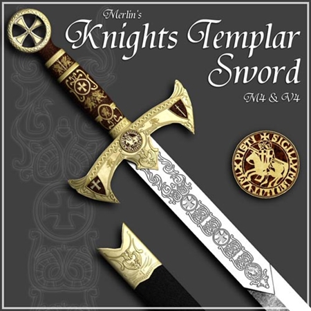 Merlin's Knights Templar Sword