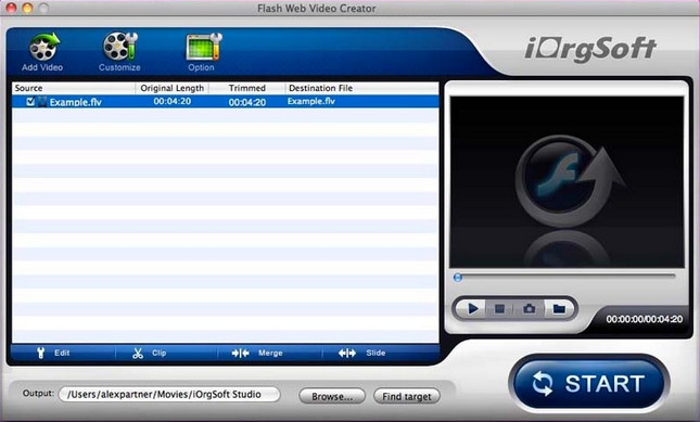 iOrgsoft Flash Web Video Creator 4.3.1