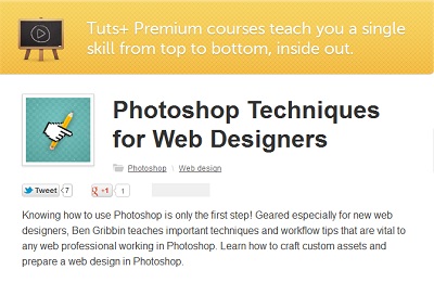 Tuts+ Premium - Photoshop Techniques for Web Designers