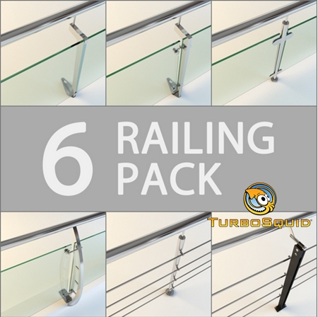 Turbosquid 6 Railing Pack