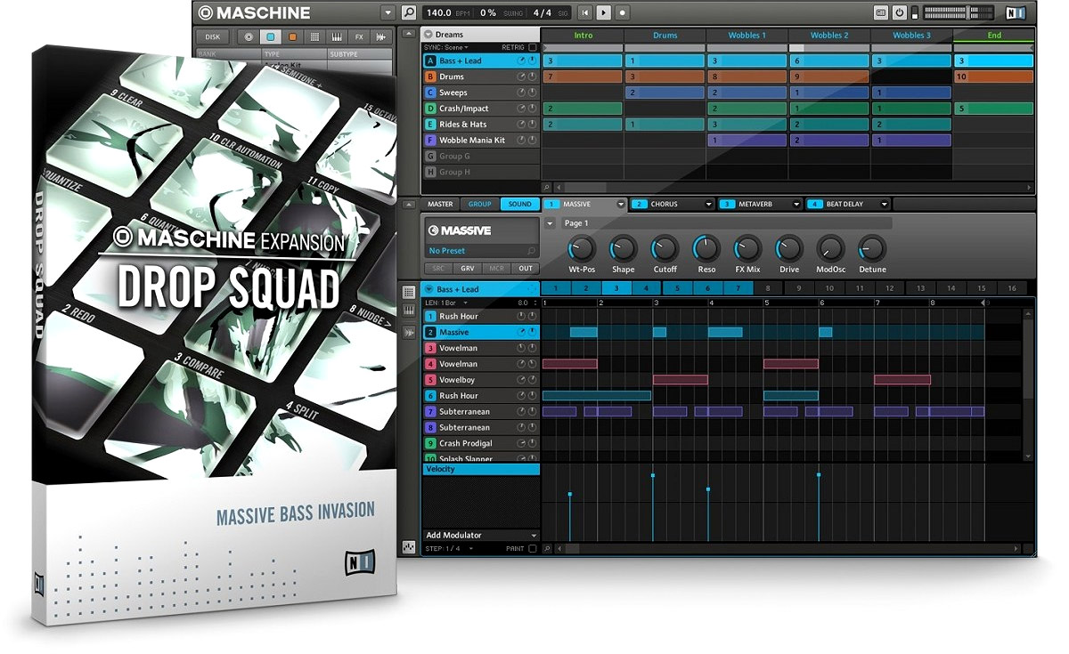 Native Instruments Maschine Expansion Drop Squad v1.1.0 HYBRID