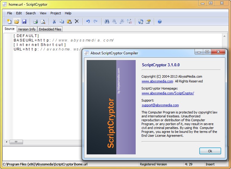 Abyssmedia ScriptCryptor 3.1.0.0