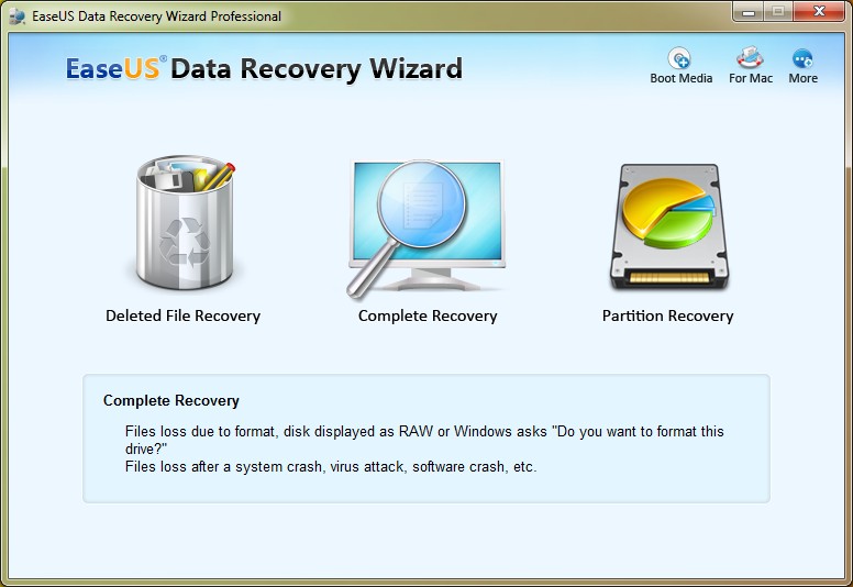 EaseUS Data Recovery Wizard WinPE Edition 7.0 Retail