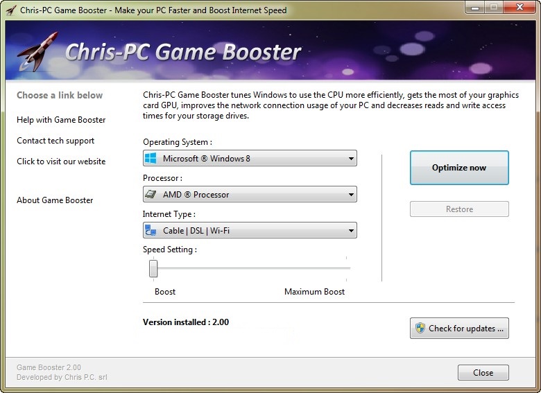 Chris-PC Game Booster 2.0