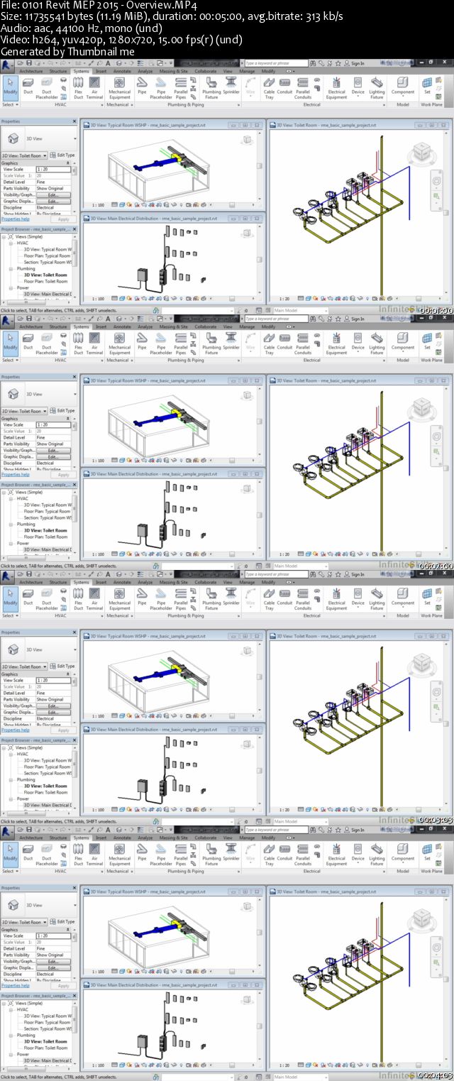 InfiniteSkills - Learning Autodesk Revit MEP 2015 Training Video