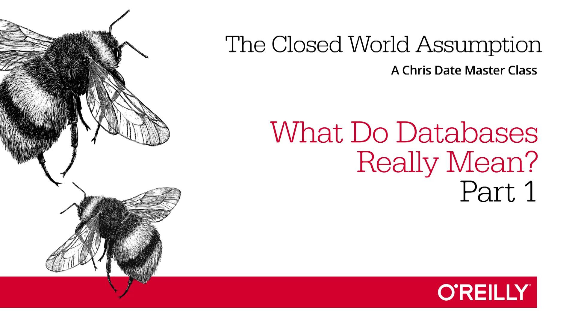 The Closed World Assumption: What Do Databases Really Mean?