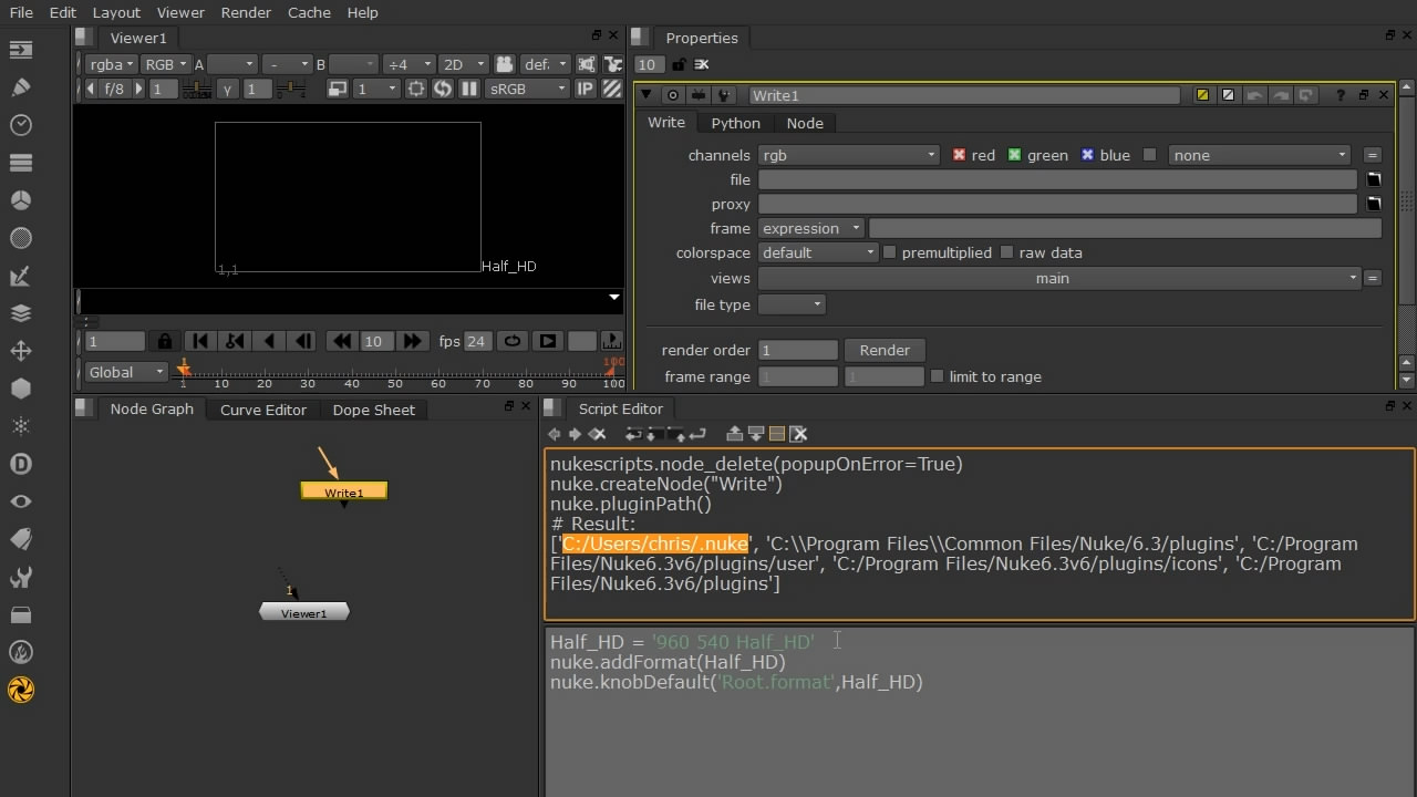 Introduction to Python Scripting in NUKE [repost]