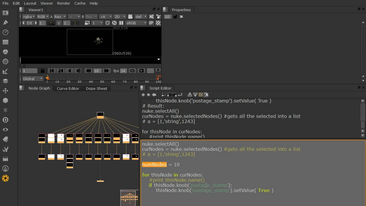 Introduction to Python Scripting in NUKE [repost]