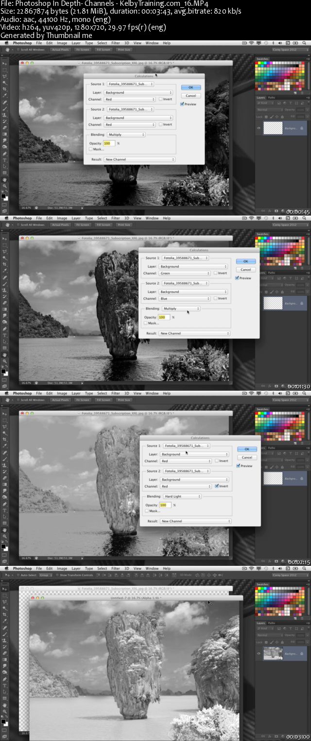 Kelby training - Photoshop In Depth: Channels with Corey Barker [Repost]