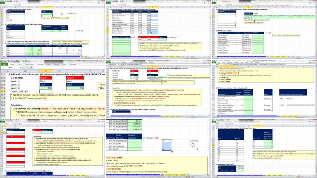 Mike 'ExcelIsFun' Girvin - Control+Shift+Enter: Mastering Excel Array Formulas