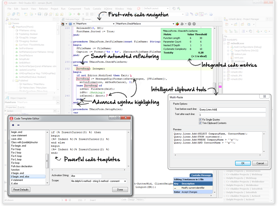 TwoDesk Castalia Suite for Delphi v2014.12