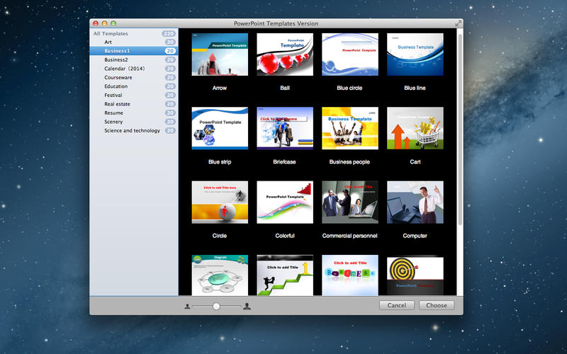 PowerPoint Templates Version v1.0 Mac OS X