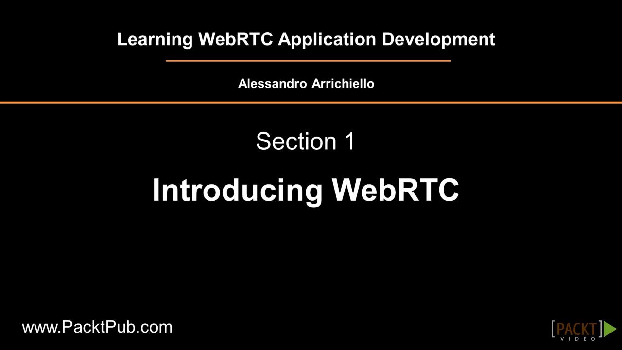 Learning WebRTC Application Development