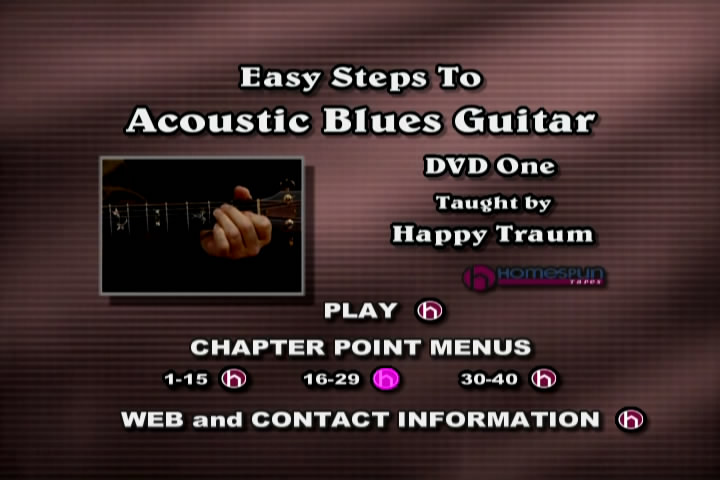 Easy Steps to Acoustic Blues Guitar - Two DVD Set