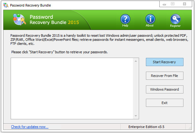 Password Recovery Bundle 2015 Enterprise Edition 3.5 Portable