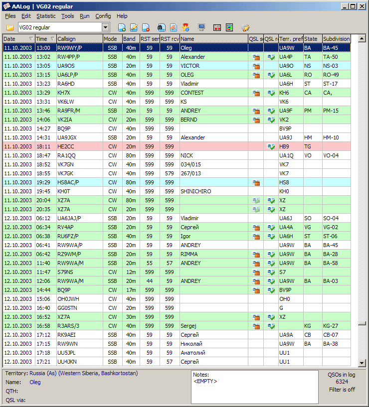 DXsoft AAlog 3.5.0.1183