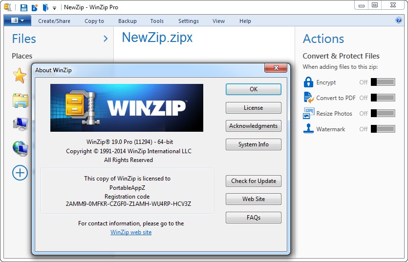 WinZip Pro 19.0 Build 11294 (x86/x64)