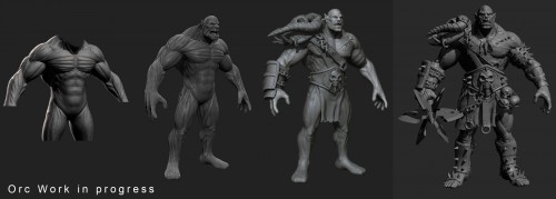 Gumroad - Iván Pérez Ayala - Orc Model (Work in progress)