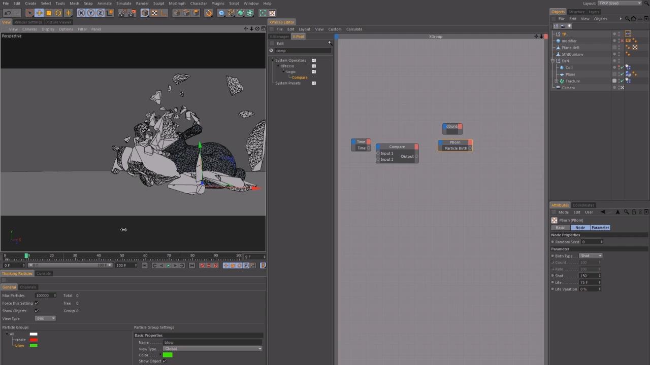 Destructive Shattering Effects in CINEMA 4D (Repost)