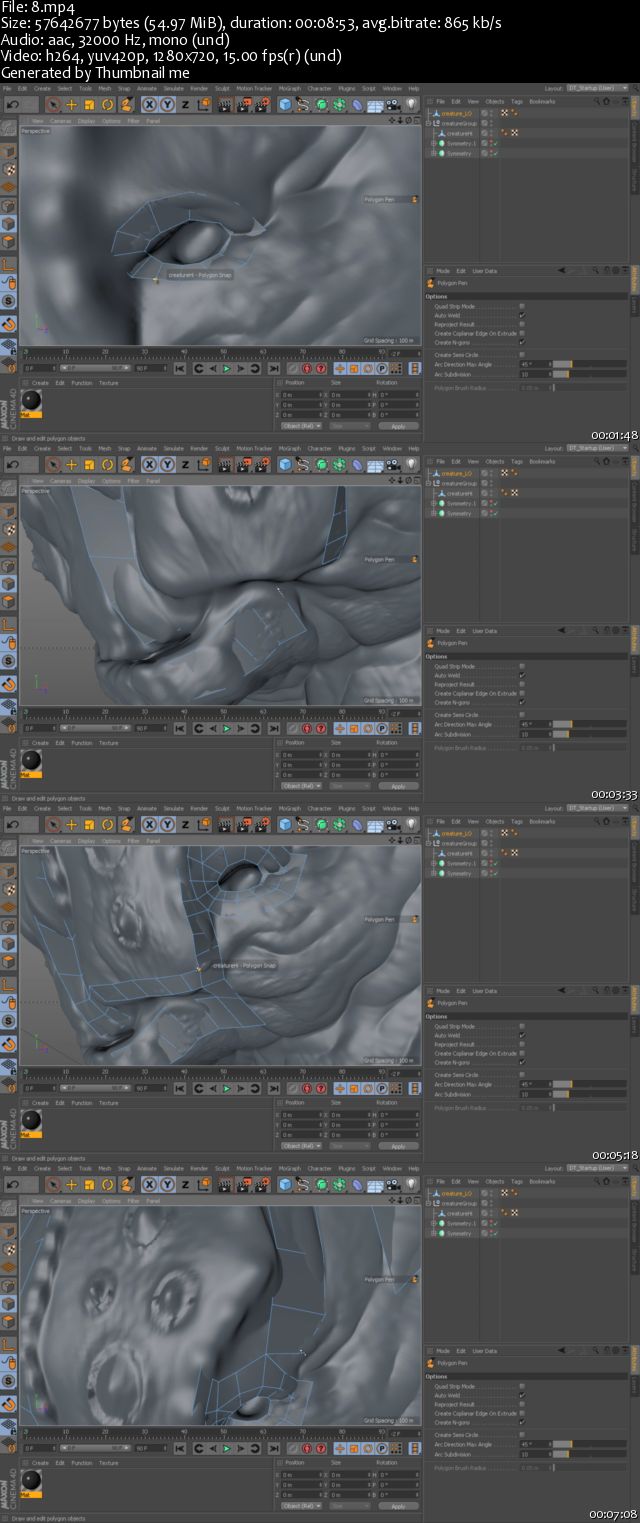 Dixxl Tuxxs - Retopology Techniques in CINEMA 4D