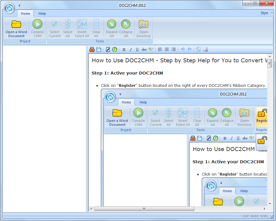 DawningSoft DOC2CHM 2012 5.0