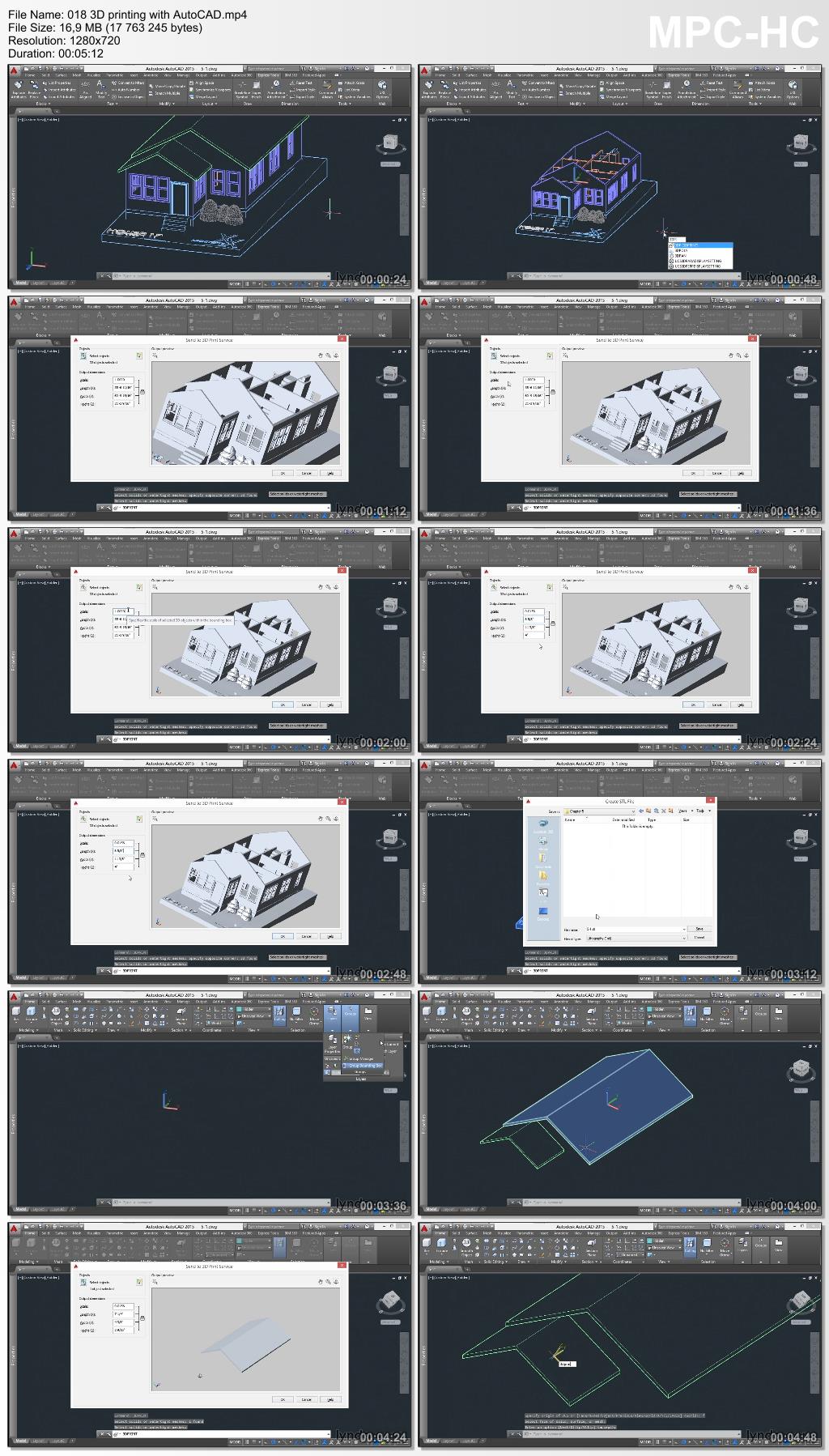 Lynda - 3D Printing a Scale Model with AutoCAD