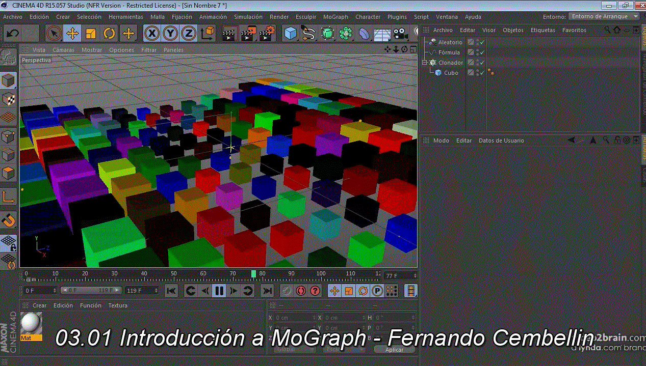  Introducción al manejo de dinámicas y MoGraph en CINEMA 4D Realiza animaciones complejas conociendo los fundamentos de MoGraph