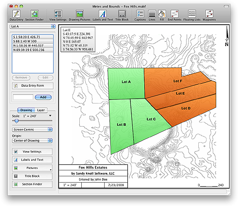 Sandy Knoll Software Metes and Bounds 4.8.0 (Win / Mac)