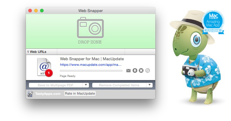 Web Snapper 3.3.7 Mac OS X