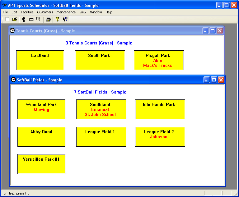 APT Computer Solutions APT Sports Scheduler 2.07