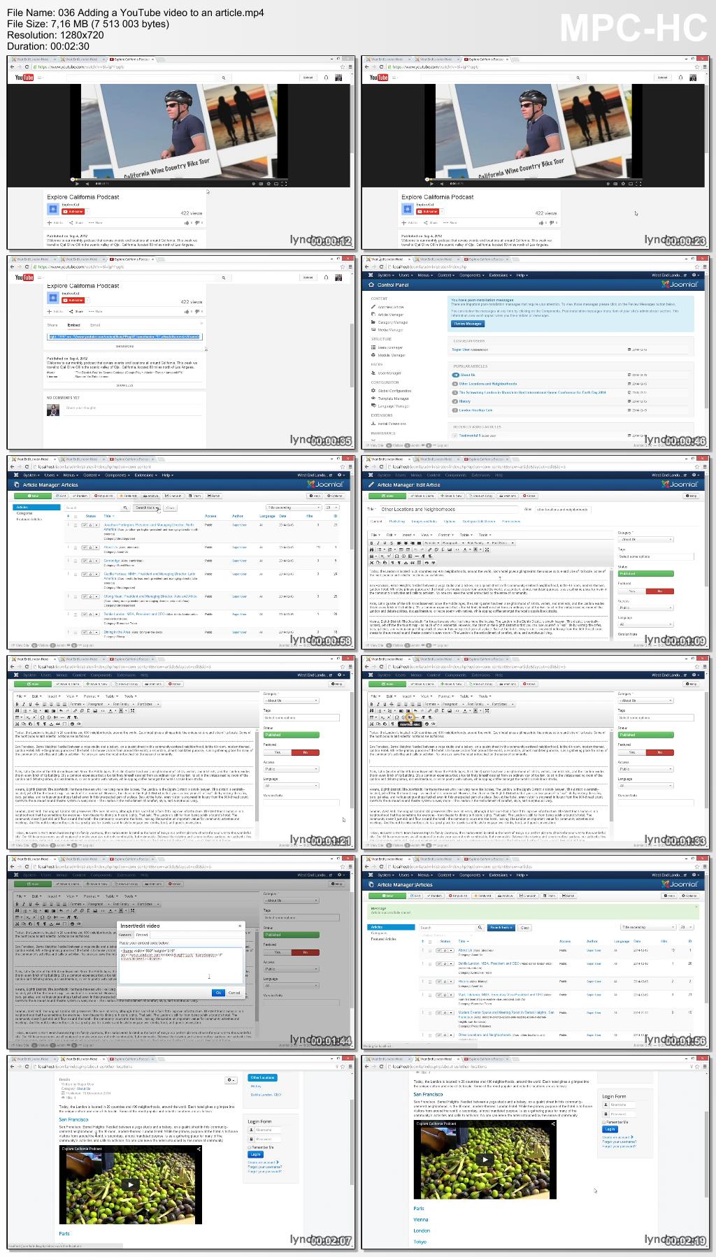 Lynda - Joomla! 3.3 Essentials: Working with Content