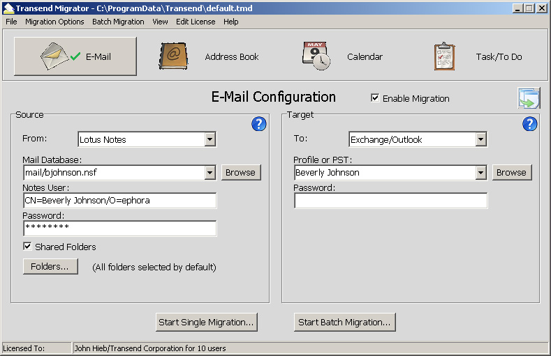 Transend Migrator 11.6.1213