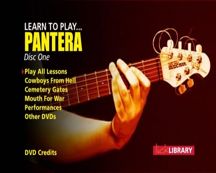 Learn To Play Pantera