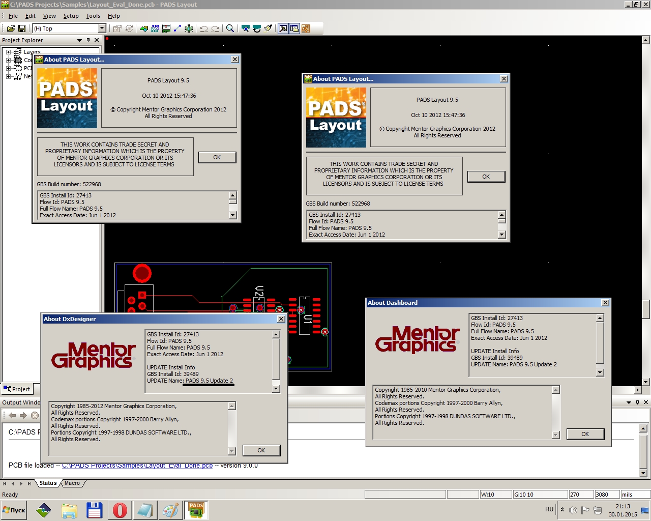 Mentor Graphics PADS 9.5 Update2