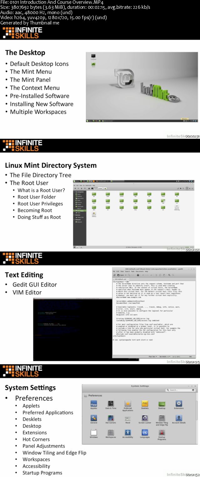 InfiniteSkills - Learning Linux Mint Training Video