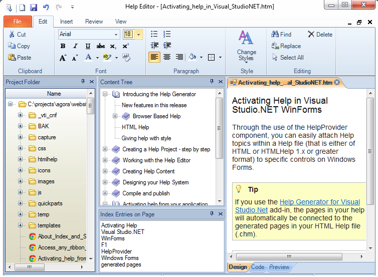 Help Generator for Visual Studio.NET 2010/2012/2013 v7.0.1