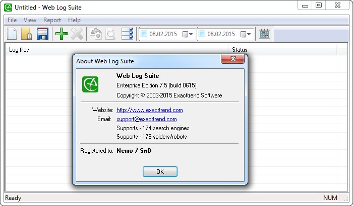 ExactTrend Web Log Suite 7.5 Build 0615