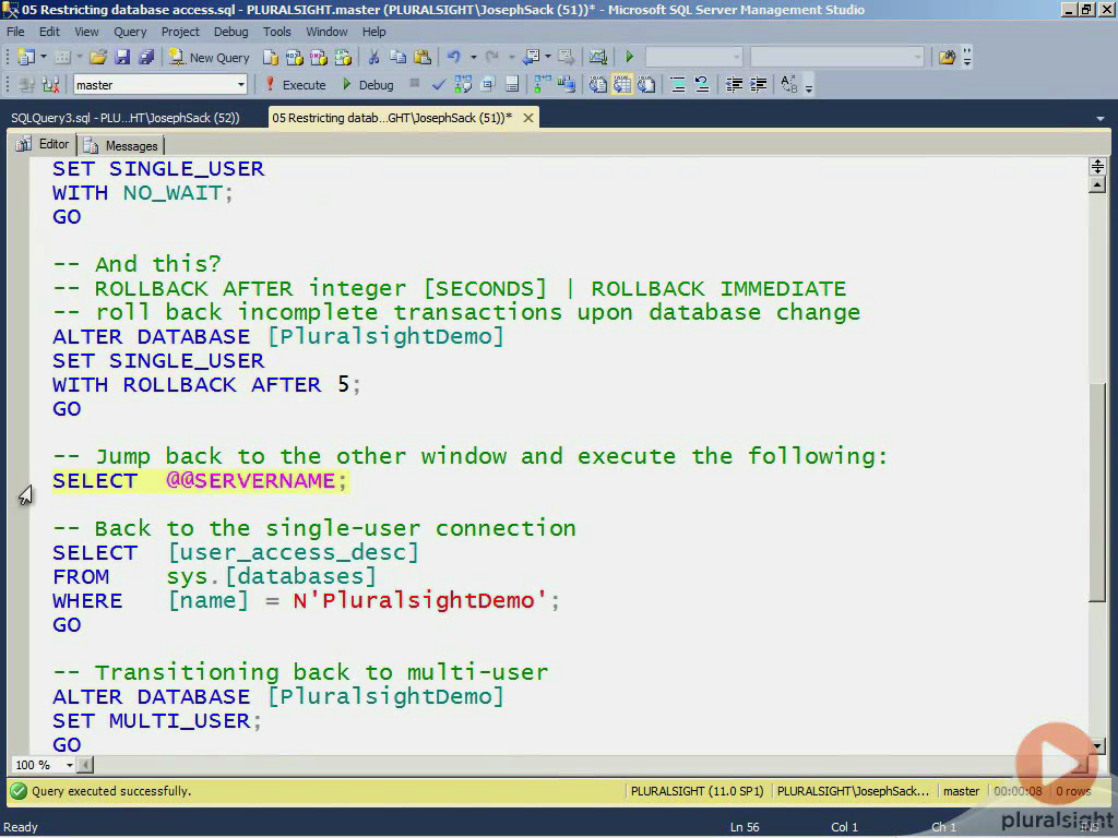 Pxxx - SQL Server: Database Creation, Configuration, and Alteration