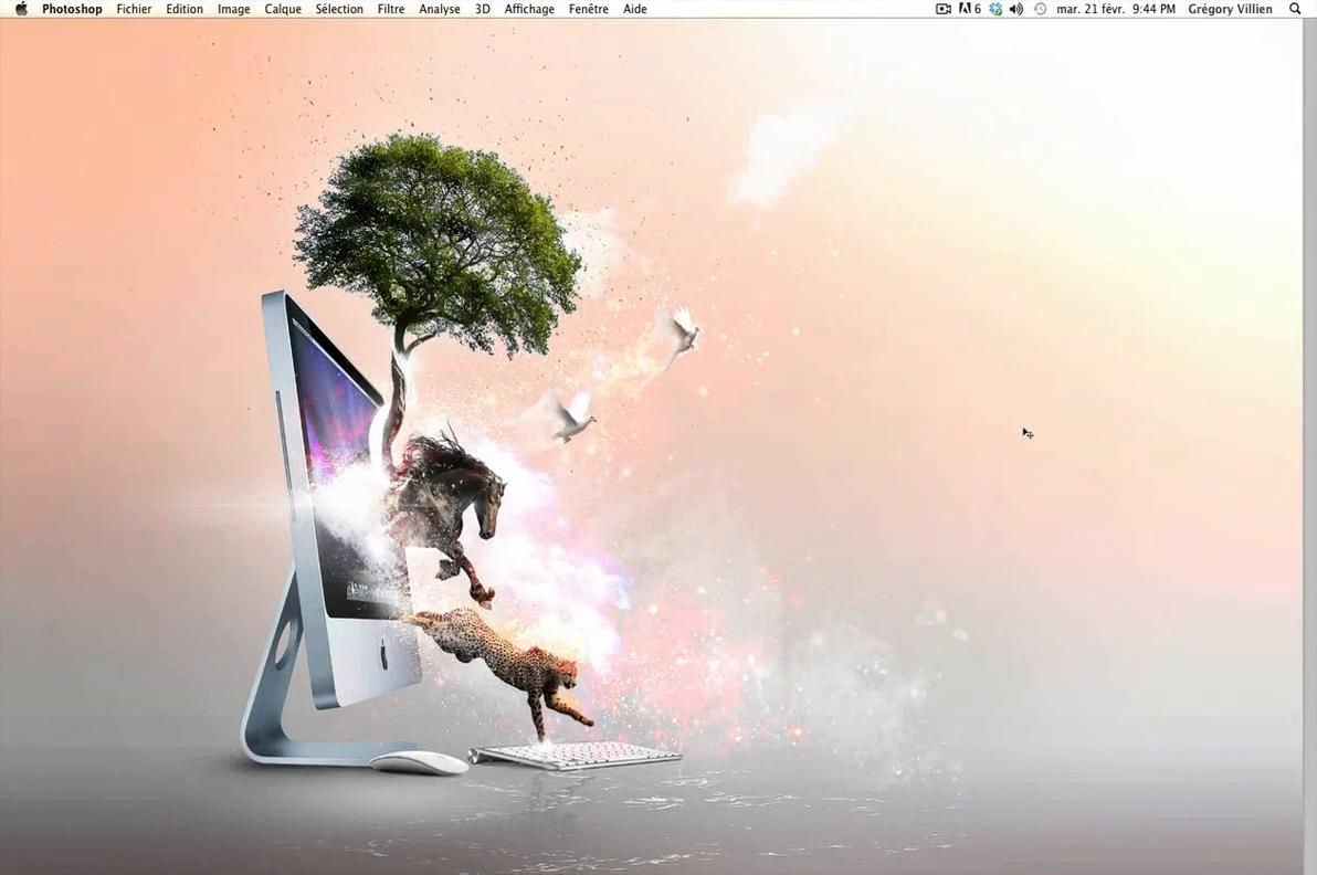 Tuto.com – iMac Life – Composition Photoshop Artistique