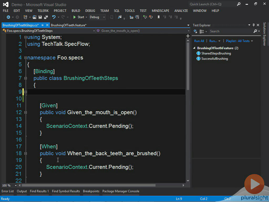 Pxxx - Automated Acceptance Testing with SpecFlow and Gherkin